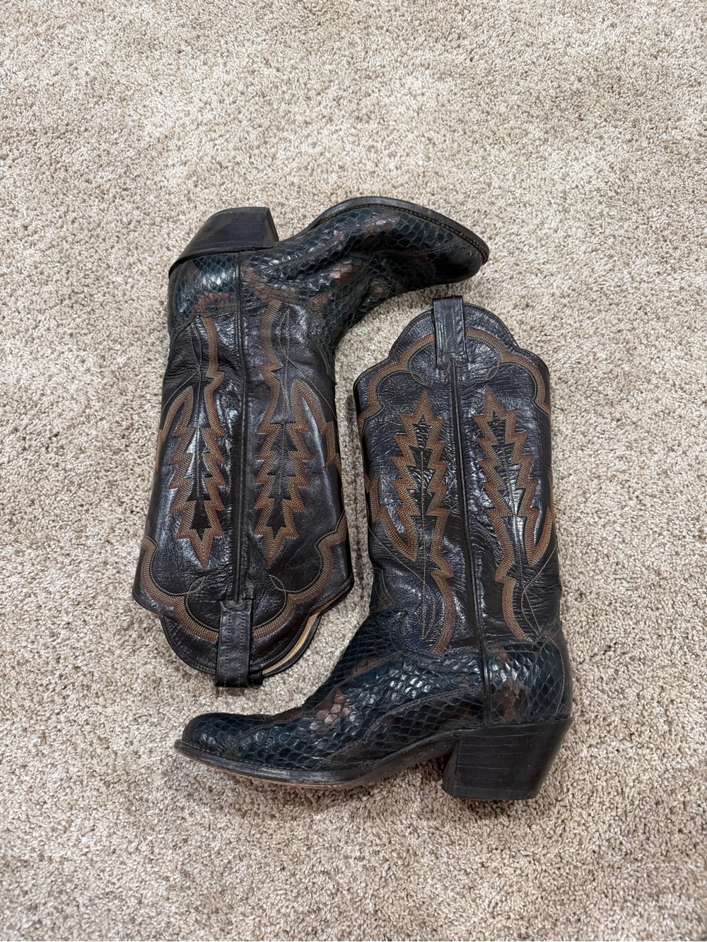 Panhandle slim vintage western boots